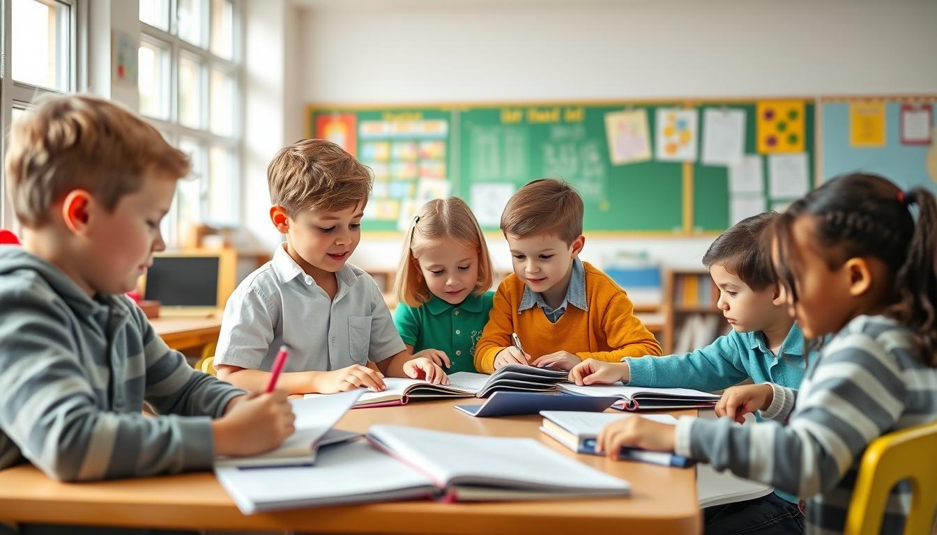 Students working in research laboratory