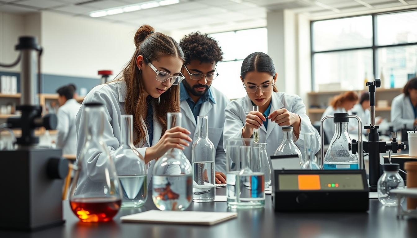 Student using learning strategies while studying